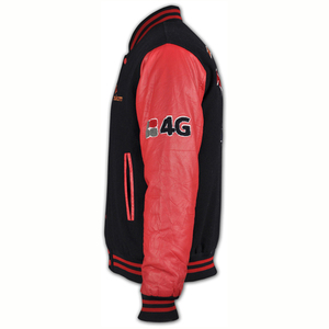 Latest Design cotton long sleeve black baseball jacket - Product Image 5