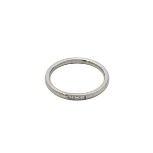 Fashionable Ultra Fine Diamond Ring For Women 316mm Zircon Minimalist Light Luxury Trendy Pinky Ring - Product Image 5