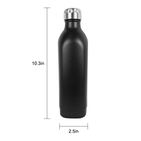500ML Voyage Boisson Cantine Carré Thermos Isolé Carré En Acier Inoxydable Sans BPA Bouteille D'eau Avec Logo Personnalisé