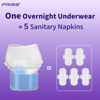 Culottes menstruelles super absorbantes Friss, culottes hygiéniques anti-fuites, culottes jetables pour les règles de nuit pour femmes