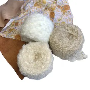Fil de laine de Chenille tissé à la main 50g, fil à friser, fil de laine de coton, bricolage, fil à tricoter, pull, fil bouclé