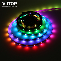 Bande LED magique de haute qualité 30 LED/M IC SK6812 WS2812B 5050RGB Bande LED IP20 5V 10mmPCB Barre RGB adressable