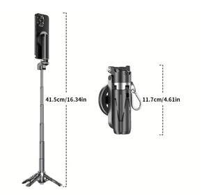 Bâton de Selfie magnétique P15mini C avec poche à distance support de voyage portable 2 en 1 Interface de chaussure froide pour iphone - Product Image 5