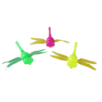 Cadeau promotionnel gratuit, prix bas, jouets en vrac, vente en gros, jouet sifflet en plastique mignon en forme de libellule, jouet œuf pour enfants