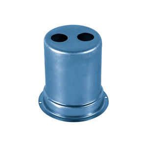 Các thành phần kim loại công nghiệp hình trụ có độ chính xác cao với các lỗ gắn mặt bích và thiết kế lỗ kép - Product Image 2