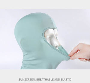 Passamontagna da Ciclismo, Maschera per <span class=keywords><strong>Moto</strong></span> Traspirante in Poliestere, <span class=keywords><strong>Bandana</strong></span> Copri Viso Completo, Protezione UV per Sci e <span class=keywords><strong>Collo</strong></span> in Estate - Product Image 3