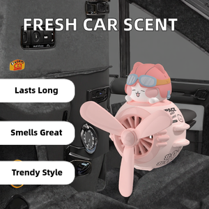 Diffuseur de parfum pour voiture au design moderne, à clipser sur la grille d'aération, en plastique, parfum orange, frais et charmant, pour usage domestique - Product Image 2
