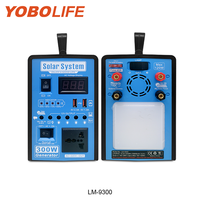 Générateur solaire portable Yobolife 300W pour la maison, le camping, kit d'énergie solaire de charge mobile 12V, alimentation électrique 220V AC, système solaire DC