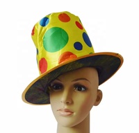 Chapeau de Clown Adulte, Chapeau de Carnaval, Chapeau de Mardi Gras, Chapeau de Cosplay d'Halloween, Accessoires de Fête