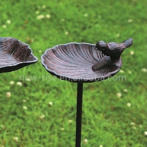 <strong>Ground</strong> Insert Cast Iron <strong>Bird</strong> <strong>Bath</strong> Freestanding Birdbaths Bowl for Outdoor Detachable Outdoor <strong>Bird</strong> <strong>Bath</strong> with Sturdy Stake - Product Image 6
