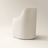 Fauteuil de salle à manger Parson moderne et luxueux, rembourré, avec dossier arrondi, pour la maison, l'hôtel, la cuisine, le restaurant