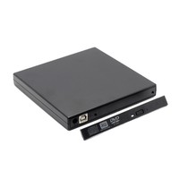 Boîtier portable pour lecteur optique 12,7 mm, kit mobile USB, connexion externe USB 2.0 pour ordinateur portable, port série SATA