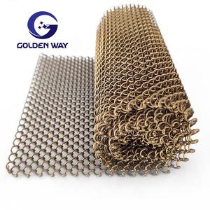 2025 Offre Spéciale décoration moderne cuivre métal mess rideaux décoratif métal tissu pour rideau pour rideaux - Product Image 1