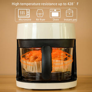 <span class=keywords><strong>Papel</strong></span> para Freidora de Aire, 200 Unidades, Redondos, para Canastas de 5 a 8 Cuartos, Sin Blanquear, Antiadherentes, Resistentes al Aceite, <span class=keywords><strong>Papel</strong></span> para Freidora de Aire - Product Image 3