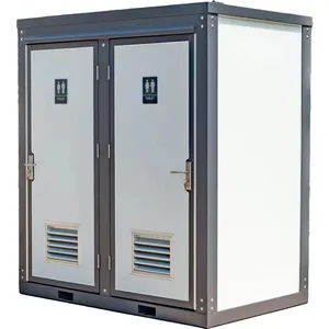 2024 Pakistan Good Quality Outdoor Bathroom Portable/Modular/Container/Steel/HDPE Toilets Temporary Restroom