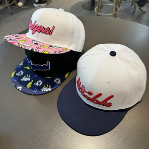 Adjustable 5-Panel Cotton Baseball <b>Cap</b> 3D Embroidery Men's <b>Flat</b> Brim Hip Hop <b>Cap</b> with Embroidered Logo <b>Flat</b> Bill Snapback Hat - Product Image 5