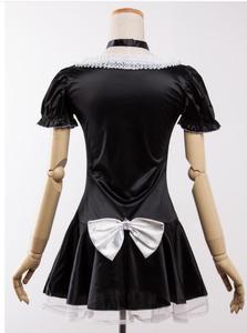 Ecowalson Sexy donna francese cameriera Cosplay Lingerie taglie forti Costume di Halloween per donna abito da cameriera esotico servitore Cosplay - Product Image 3