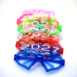 Occhiali LED in Plastica 2027 <span class=keywords><strong>per</strong></span> Feste, Nuovi Occhiali Digitali a Tema Amore, Giocattolo <span class=keywords><strong>per</strong></span> <span class=keywords><strong>Capodanno</strong></span>, Atmosfera Festiva Natalizia - Product Image 5