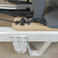 Machine de Pilates pliable légère et réglable en hauteur, en alliage d'aluminium de qualité supérieure, rose