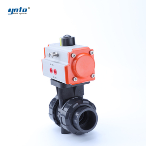 Customizable OEM High Temperature 4 Inch PVC UPVC 2 Way Pneumatic Actuator <strong>Ball</strong> <strong>Valve</strong> Water Flow Control <strong>Valve</strong> - Product Image 3
