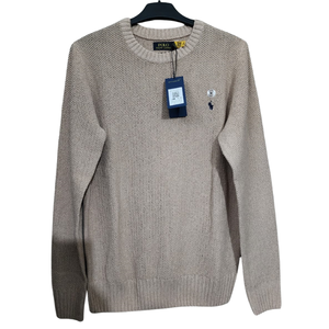 Classic Men's Cable Knitted Pullover Sweater Cotton Blend, Long Sleeve, Custom Size - Product Image 1