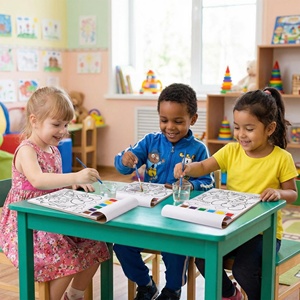 <span class=keywords><strong>Livre</strong></span> de coloriage à l'<span class=keywords><strong>aquarelle</strong></span> personnalisé haute définition, ensemble de peinture pour enfants sûr et non toxique - Product Image 4