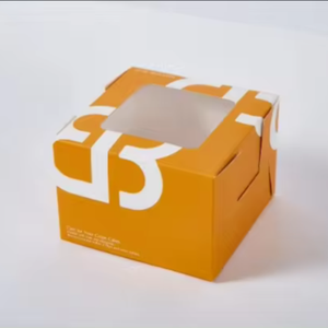 SGP ภาชนะใส่เค้กแบบใช้แล้วทิ้งที่หน้าต่างเคลือบด้านบรรจุภัณฑ์อาหารแบบไม่ต้องเสียภาษีกระดาษพิมพ์ลายนูน - Product Image 5