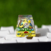 Custom Transparent 3D Printed Resin for Pokemoned Resin Artisan Keycap CNC Machining Mechanical Keyboard Keycaps