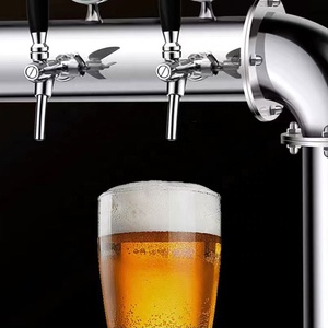 Enfriador de Cerveza Móvil de Acero Inoxidable para Cocina, Color Negro, con Dispensador de Botellas, Marca CarBon Kitchen (OEM) - Product Image 5