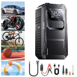 Portable 12V 6000 MAh Auto Batterie Booster Jump Starter Kit Écran Numérique LED Lumière Pompe À Air Compresseur pour Voitures/Motos - Product Image 1