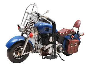 Intage-artesanías de Arte de hierro antiguo 1953, modelo de motocicleta antigua, decoración, regalo de cumpleaños