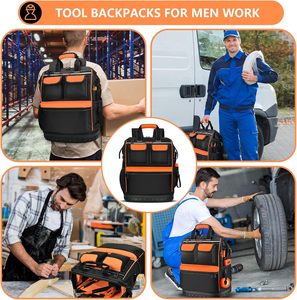 <span class=keywords><strong>Sac</strong></span> à <span class=keywords><strong>dos</strong></span> pour électricien de haute qualité, robuste, avec plusieurs poches, fond rigide, personnalisable OEM & ODM, multifonctionnel - Product Image 6