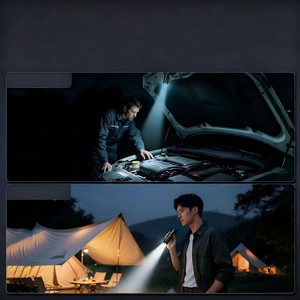 ไฟฉาย LED UV แบบพกพา EDC เลเซอร์สีแดงพร้อมตัวเครื่องอะลูมิเนียมอัลลอยด์กันน้ำและชาร์จ USB ได้ - Product Image 2