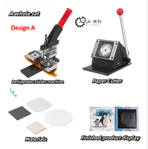 2025 China Diy Vierkant 2X2 2.5X2.5 3X3 Inch Knop Koelkast Magneet <span class=keywords><strong>Maker</strong></span> <span class=keywords><strong>Machine</strong></span> Nieuwe Pin Badge Magneet Maken Persmachine - Product Image 2