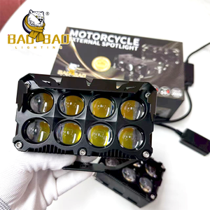 <span class=keywords><strong>BAOBAO</strong></span> 80 vatios luces antiniebla auxiliares 5 lentes 6 lentes 8 lentes blanco amarillo ámbar faros LED impermeables para coche para motocicleta - Product Image 4