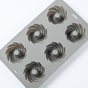 Moule à donuts en silicone sur mesure à 6 cavités, outil de cuisson, résistant au four et au lave-vaisselle, pour la fabrication de gâteaux et de pâtisseries - Product Image 3