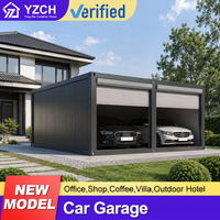 Garage double moderne préfabriqué à faible coût et personnalisé, avec abri pour 2 voitures, pour usage résidentiel et commercial