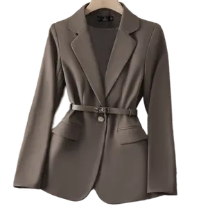 女性の女性のコートのための抗しわ通気性しわのない抗ピリング抗収縮ビジネススーツ