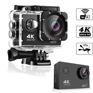 Cámara de acción deportiva Wifi 4K de alta definición, cámara de buceo impermeable para exteriores, 30fps, captura de vídeo, Sensor de imagen CMOS - Product Image 2