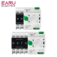 ATS pour PV et onduleur Sélecteur de transfert automatique à double puissance Alimentation ininterrompue 2P 4P 110V AC 230V 125A EAATS-A-CS