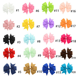 กิ๊บติดผมโบว์ริบบิ้น Grosgrain ขายส่ง ชุดกิ๊บติด<span class=keywords><strong>ผม</strong></span>โบว์ทำมือ เครื่องประดับผมเจ้าหญิง สำหรับเด็ก<span class=keywords><strong>ทารก</strong></span>และเด็กหญิงตัวเล็ก - Product Image 2