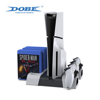 Station de charge verticale avec ventilateur de refroidissement DOBE pour PS5/Slim/Pro, support pour manette DualSense, accessoires de jeu