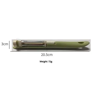 Pelador Rotatorio Manual Multifuncional Tres en Uno, Herramienta para Pelar Frutas y Verduras de Cocina, Metal, <span class=keywords><strong>Acero</strong></span> Inoxidable 430 - Product Image 6