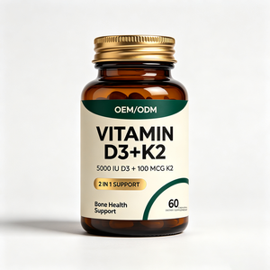 Cápsulas de Gel Suave de Vitamina D3 K2 MK7 5000 UI 125mcg OEM/ODM, Suplemento Dietético para Antes del Ejercicio, Salud Ósea y Cardíaca, Apoyo Inmunitario - Product Image 1