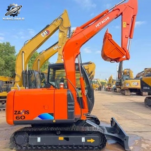 Used Hitachi60 MiniCrawler Excavator 6Ton 0.2m³<b>Bucket</b> Original Japan Brand <b>Small</b> Construction Excavator Low Hours Good Condition - Product Image 2