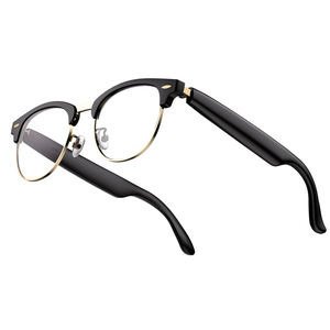 Gafas Inteligentes SG12pro con Traducción por IA, Reproductor de Música Bluetooth Negro, Asistente de Idiomas, Alcance Inalámbrico de 10m - Product Image 1
