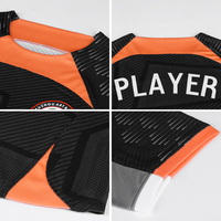 Chinesische Fabrik Maßgeschneiderte Jacquard-Fußballtrikots OEM/ODM Professionelle Atmungsaktive Fußballshirts Sportuniform für Teams & Vereine