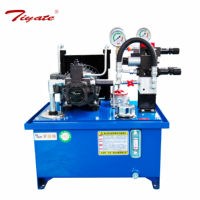 Station hydraulique à pompe à piston à cylindrée variable, refroidie par air, avec panneau de manomètre pour unité de puissance hydraulique de pompe à béton