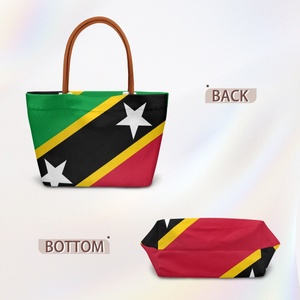 Borsa a Tracolla Casual da Donna in Poliestere, con Motivo Artistico Accattivante di Saint Kitts e Nevis per Uso Quotidiano - Product Image 5