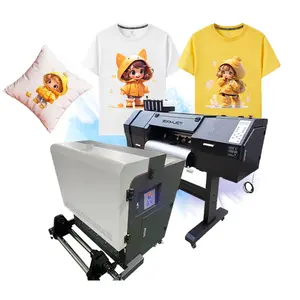 Zoomjet 5 Color Cmyk+w Water Based Ink Dtf Printer 60cm Digital Commercial Dtf Printer